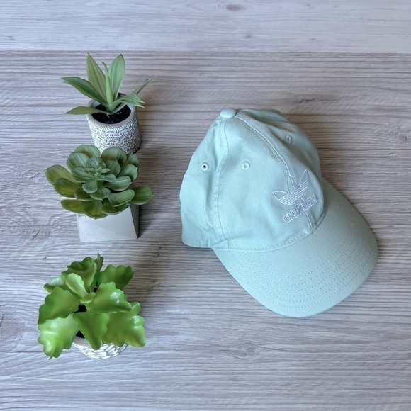 ADIDAS cotton adjustable mint green hat OS - Picture 2 of 8
